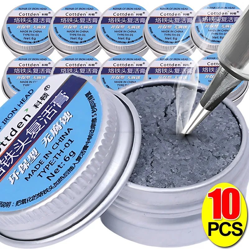 Soldering Tip Cleaning Cream Electrical Soldering Iron Tip Resurrection Cream Welding Tips Clean Solder Repair Refresher Paste
Soldering Tip Cleaning Cream Electrical Soldering Iron Tip Resurrection Cream Welding Tips Clean Solder Repair Refresher Paste