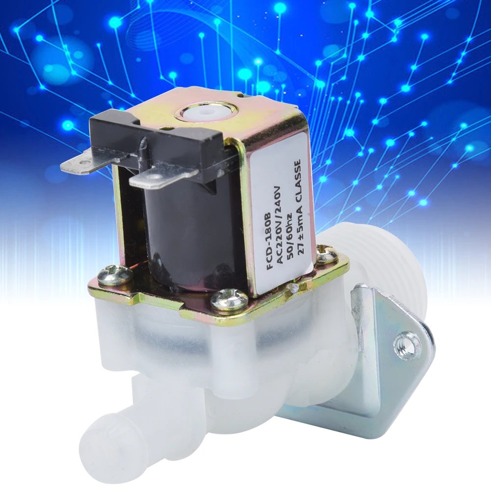 Solenoid Valve Electric Solenoid Valve 3/4in Electric Solenoid Valve Inlet 1-Way Plastic Connector for Home Using 220V
Solenoid Valve Electric Solenoid Valve 3/4in Electric Solenoid Valve Inlet 1-Way Plastic Connector for Home Using 220V