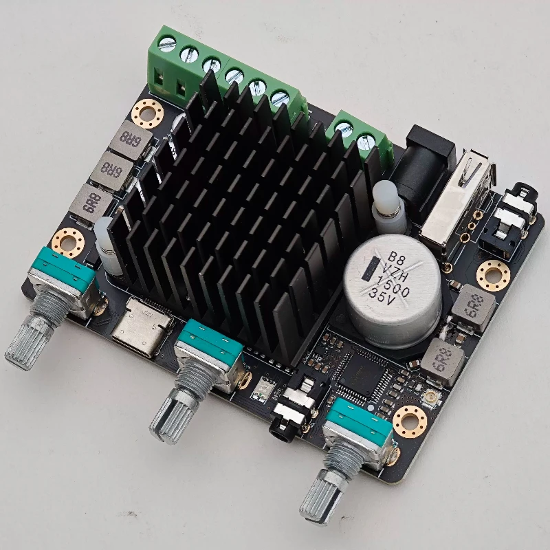 2.1 bluetooth dsp power amplifier board 31-segment independent eq android mobile phone computer tuning 50*2+100w
2.1 bluetooth dsp power amplifier board 31-segment independent eq android mobile phone computer tuning 50*2+100w
