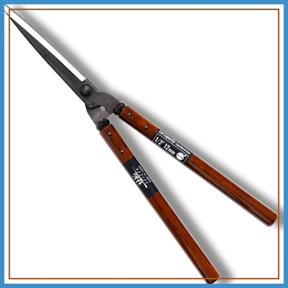 SUIZAN Hedge Shears 22.6" - Professional Japanese Garden Clippers for Precise Trimming
SUIZAN Hedge Shears 22.6" - Professional Japanese Garden Clippers for Precise Trimming