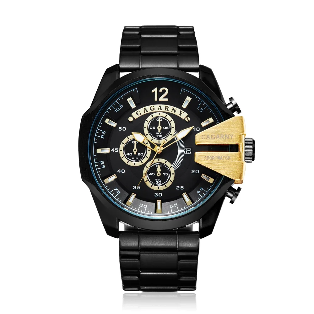 2024 Mens Watches Top Brand Luxury Cagarny Quartz Watch Men Gold Black Stainless Steel Man Business Male Clock relogio masculino
2024 Mens Watches Top Brand Luxury Cagarny Quartz Watch Men Gold Black Stainless Steel Man Business Male Clock relogio masculino