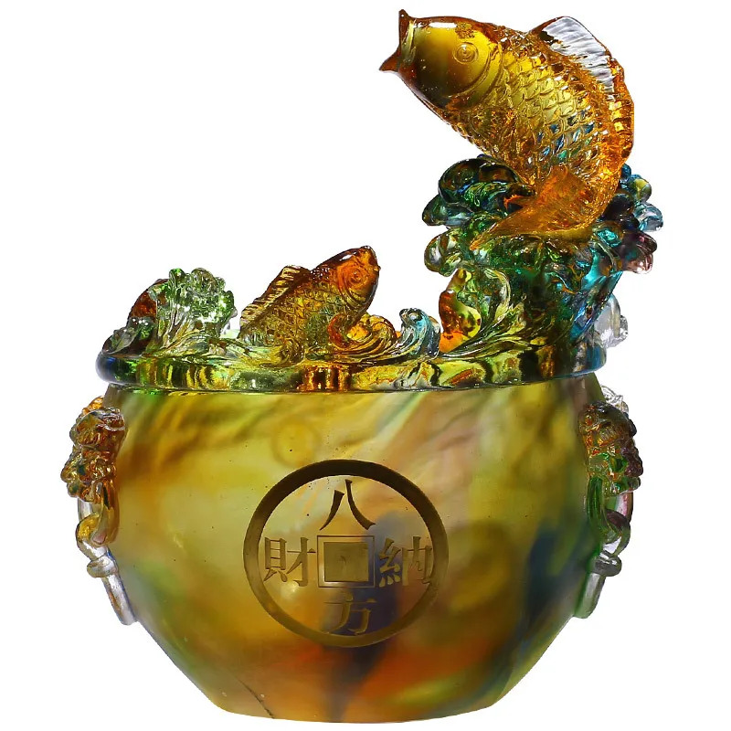 Glazed cornucopia fish ornament light luxury creative fortune new house
Glazed cornucopia fish ornament light luxury creative fortune new house
