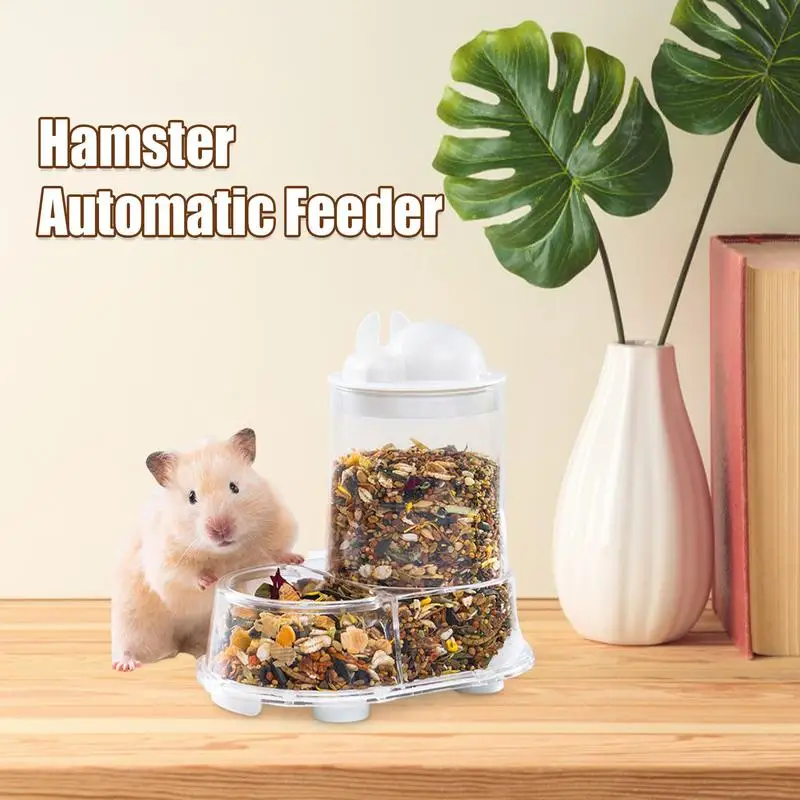 Small Animal Feeder Automatic Hamster Food Dish Large Capacity Feeder With Water Bottle Holder For Feeding And Treats Rabbits
Small Animal Feeder Automatic Hamster Food Dish Large Capacity Feeder With Water Bottle Holder For Feeding And Treats Rabbits