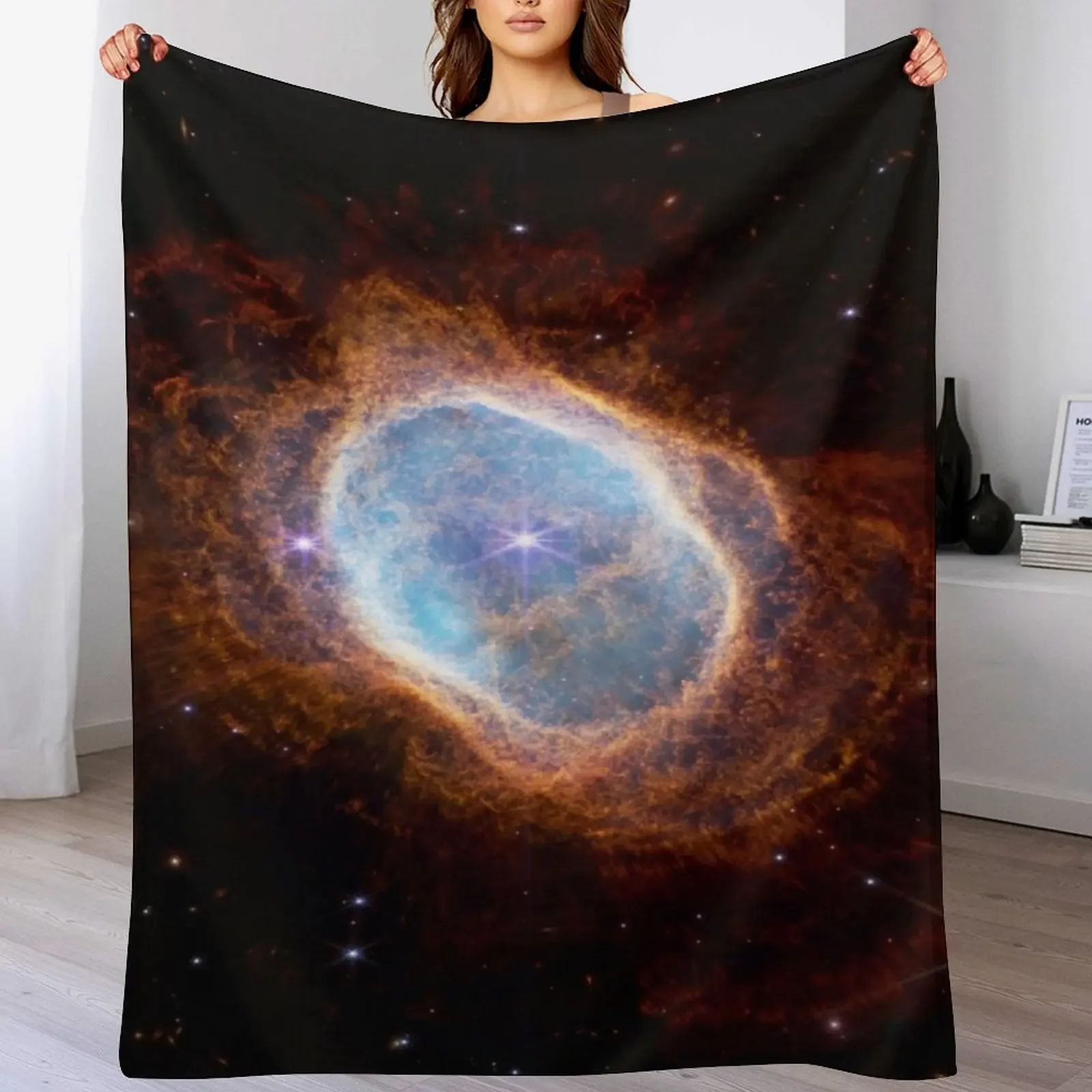 New James Webb space telescope -South ring nebula Throw Blanket Cute Plaid funny gift Decorative Sofa blankets ands Blankets
New James Webb space telescope -South ring nebula Throw Blanket Cute Plaid funny gift Decorative Sofa blankets ands Blankets