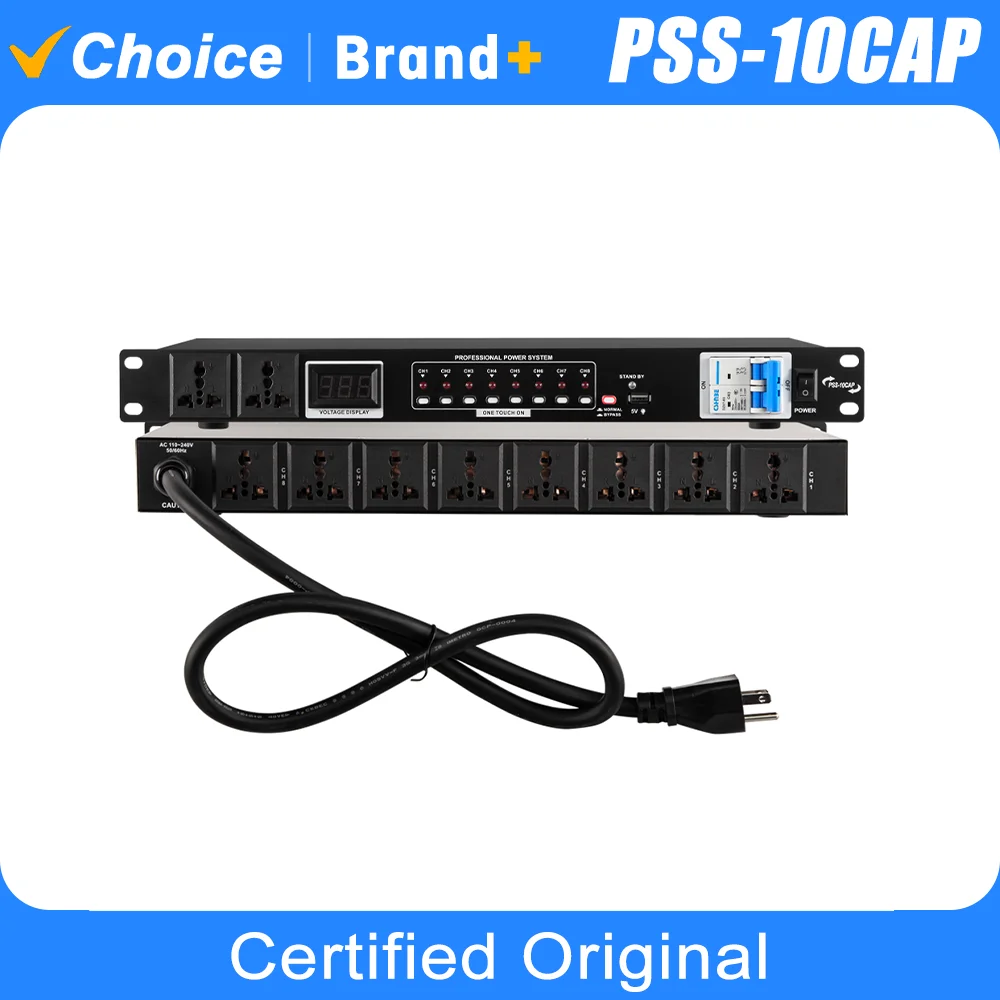 Power Sequencer with Voltage Display Surge Protection Independent Switch Stage Ktv Professional Power Controller
Power Sequencer with Voltage Display Surge Protection Independent Switch Stage Ktv Professional Power Controller