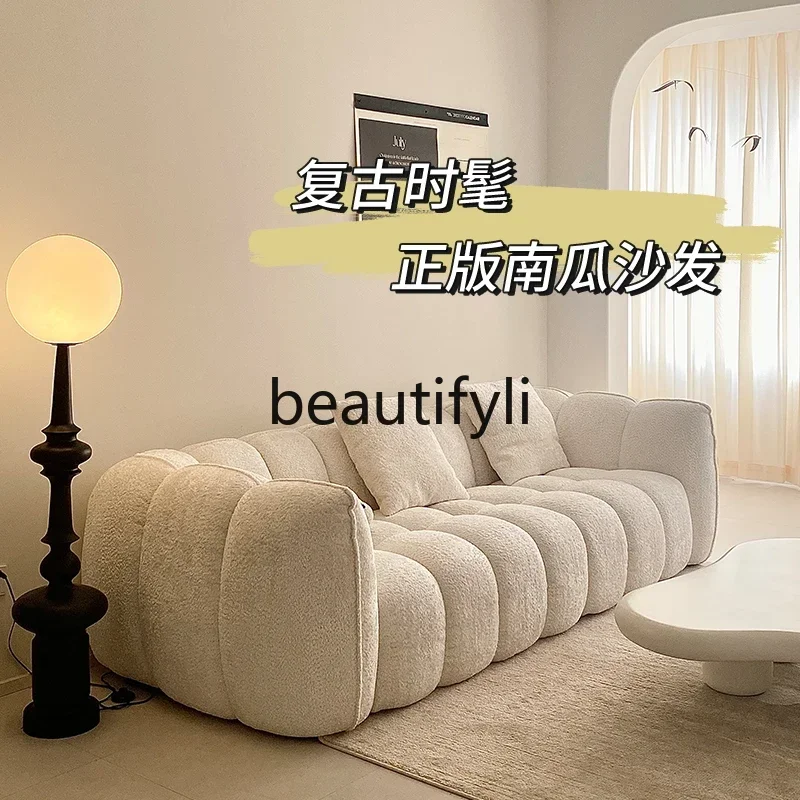 zqqqqPumpkin sofa modern simple living room French cream retro straight-row camel wool fabric sofa
zqqqqPumpkin sofa modern simple living room French cream retro straight-row camel wool fabric sofa