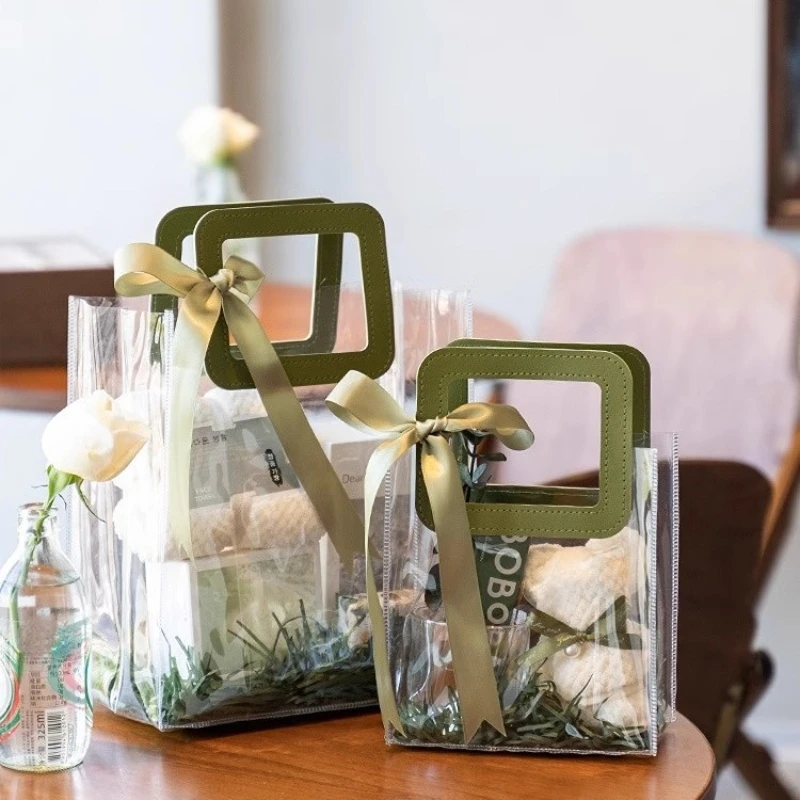 Tcransparent PVC Gift Bags Clear Packaging Storage Bag with Handle Wedding Accessories Souvenir Party Present Birthday 1PCS
Tcransparent PVC Gift Bags Clear Packaging Storage Bag with Handle Wedding Accessories Souvenir Party Present Birthday 1PCS
