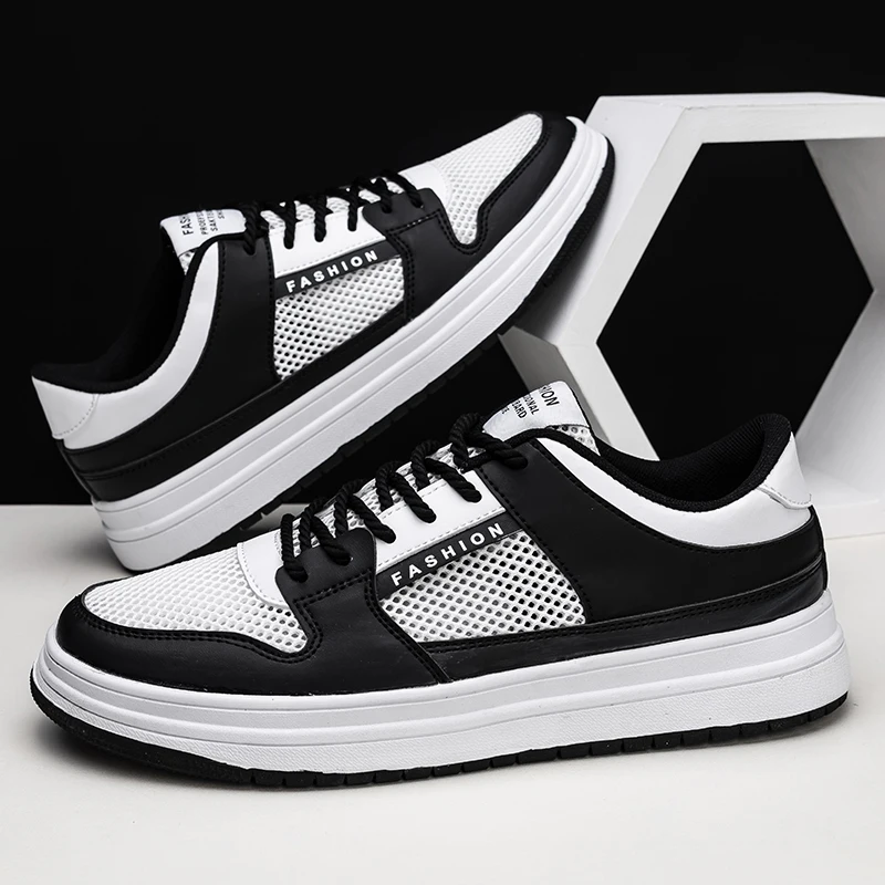 Men's Vulcanized Shoes with Breathable Mesh, Flat Heels, Low Top and Round Toe, New Color-blocked Fashionable Sneakers
Men's Vulcanized Shoes with Breathable Mesh, Flat Heels, Low Top and Round Toe, New Color-blocked Fashionable Sneakers