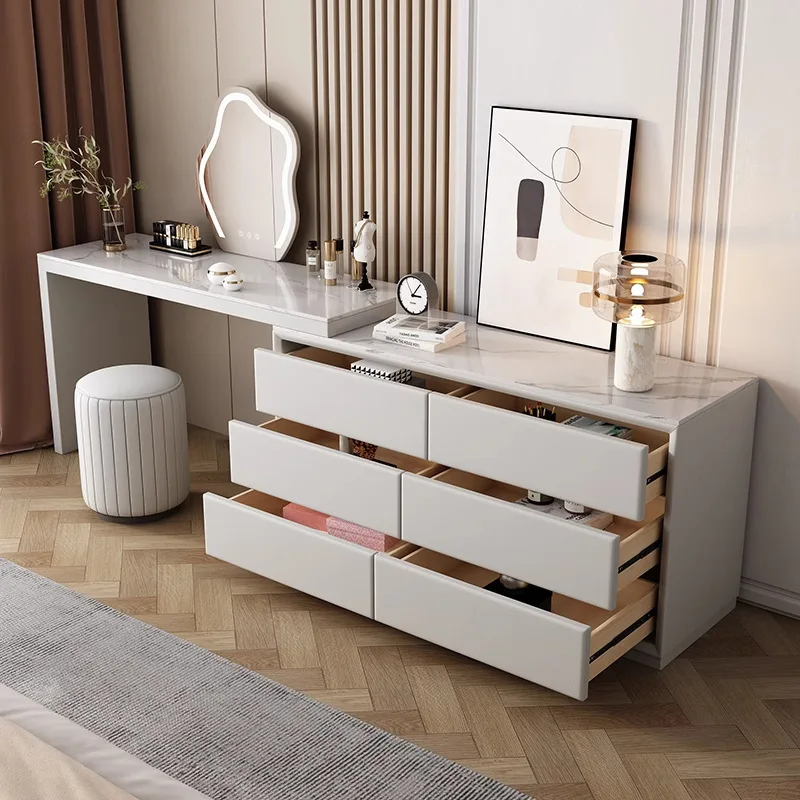 Nordic rock slab solid wood dresser bedroom modern simple light luxury multi-functional chest cabinet makeup table storage cabin
Nordic rock slab solid wood dresser bedroom modern simple light luxury multi-functional chest cabinet makeup table storage cabin