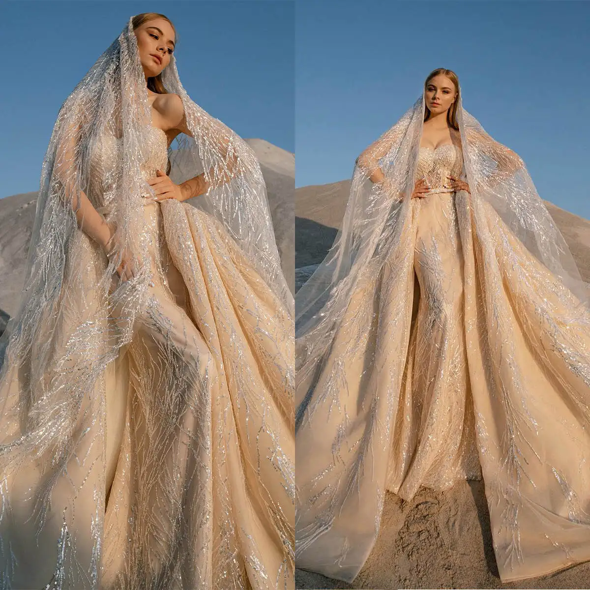 Esthetical Wedding Dresses Ball Gown Detachable Sequins Sleeveless Floor-Length Princess Bride Dress Vestido de novia customized
Esthetical Wedding Dresses Ball Gown Detachable Sequins Sleeveless Floor-Length Princess Bride Dress Vestido de novia customized
