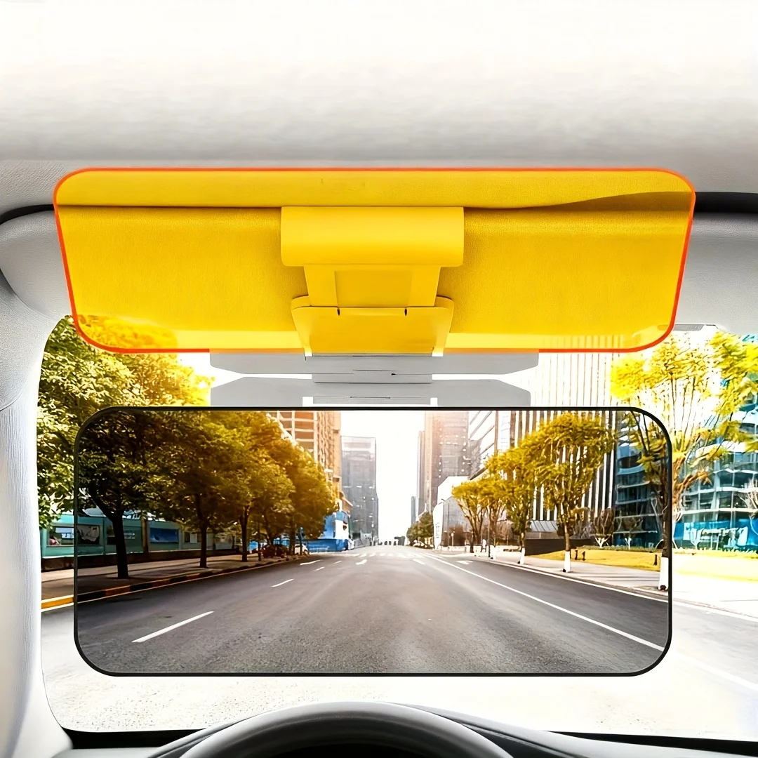 Dual Purpose Car Sun Visor - Day & Night Anti Glare Visor Extender with Night Driving Shield & UV Protection for SUVs, Trucks
Dual Purpose Car Sun Visor - Day & Night Anti Glare Visor Extender with Night Driving Shield & UV Protection for SUVs, Trucks
