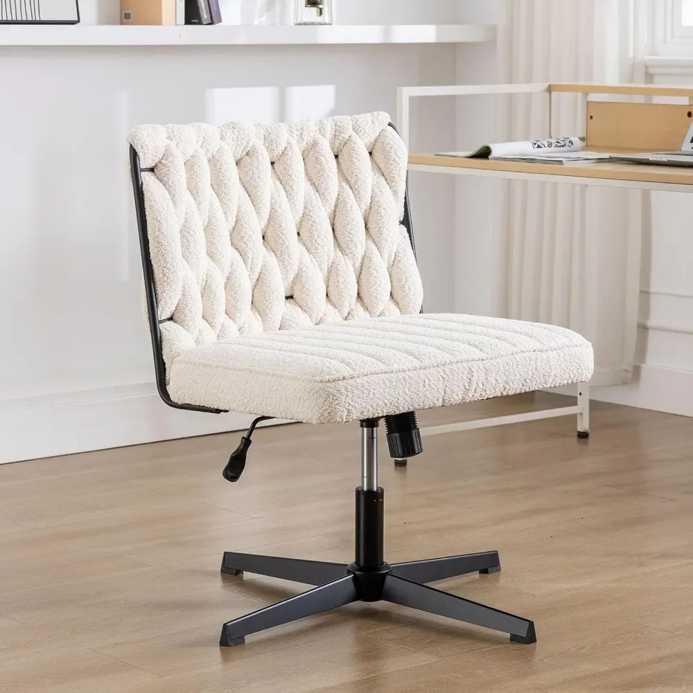 Cross Legged Office Desk Chair No Wheels, Modern Armless Desk Chair with Wide Seat, Office Chair for Work, Meditation, Vanity
Cross Legged Office Desk Chair No Wheels, Modern Armless Desk Chair with Wide Seat, Office Chair for Work, Meditation, Vanity