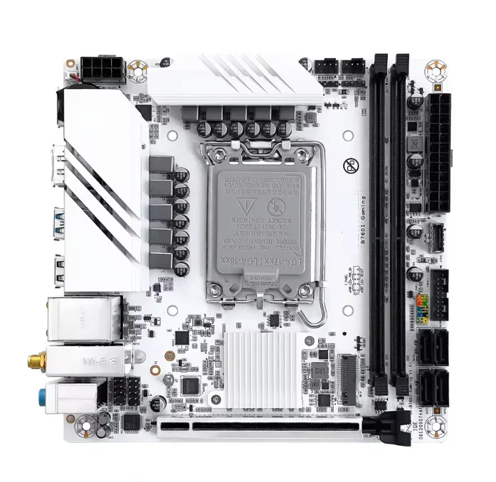 Для JGINYUE B760i материнская плата LGA 1700, поддержка Intel Core i3/i5/i7/i9, 12-я 13-я память DDR4, новый настольный компьютер itx B760i-GAMING 
Для JGINYUE B760i материнская плата LGA 1700, поддержка Intel Core i3/i5/i7/i9, 12-я 13-я память DDR4, новый настольный компьютер itx B760i-GAMING