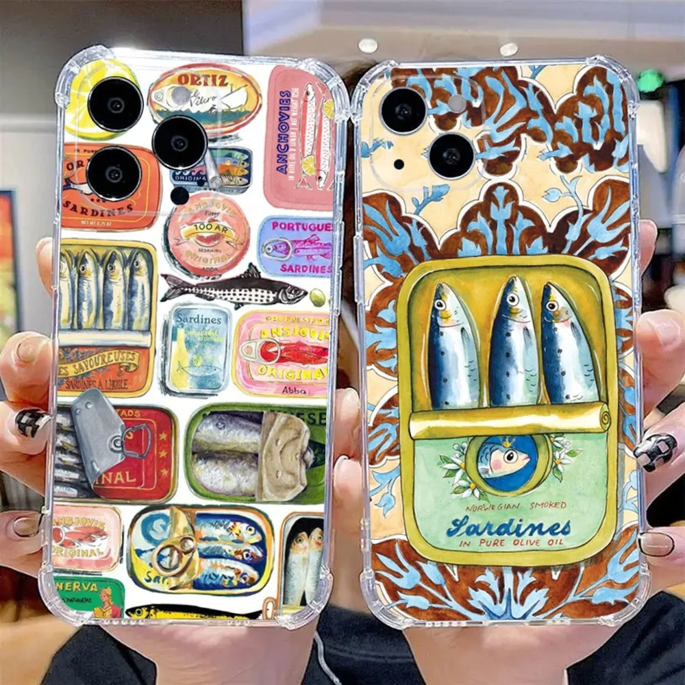 Funny Sardines Phone Case For iPhone 16 15 14 13 12 11 Pro Max Mini X XS SE 7 8 Plus 16E Shockproof Non-Slip Silicone Soft Cover
Funny Sardines Phone Case For iPhone 16 15 14 13 12 11 Pro Max Mini X XS SE 7 8 Plus 16E Shockproof Non-Slip Silicone Soft Cover
