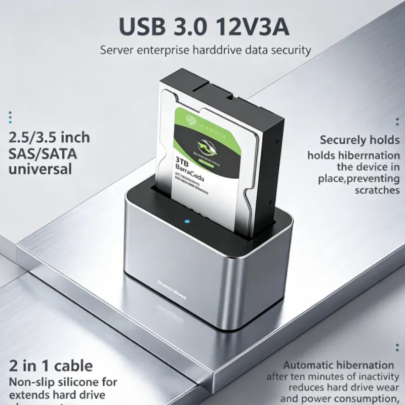 Hard Disk External Case All In One 2.5 3.5 Inch SAS SATA to USB 3.0 HDD Docking Station HDD Caddy SATA HDD Box
Hard Disk External Case All In One 2.5 3.5 Inch SAS SATA to USB 3.0 HDD Docking Station HDD Caddy SATA HDD Box