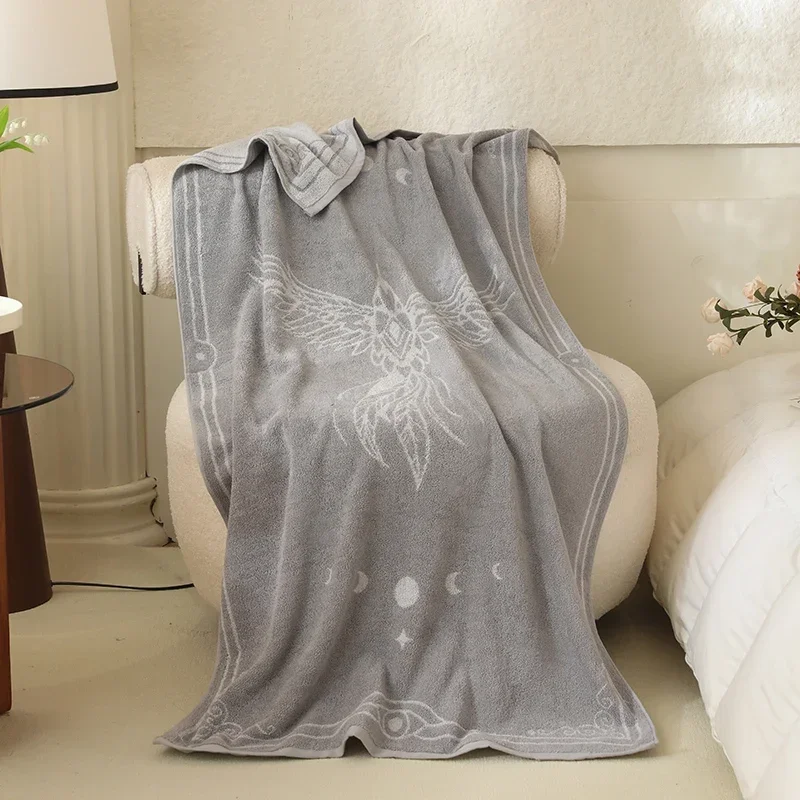 Phoenix Pattern Cotton Seaside Holiday Beach Towel, Adult Children Gray Warm Quick-drying Bath Towel, Hotel Absorbent Towels
Phoenix Pattern Cotton Seaside Holiday Beach Towel, Adult Children Gray Warm Quick-drying Bath Towel, Hotel Absorbent Towels