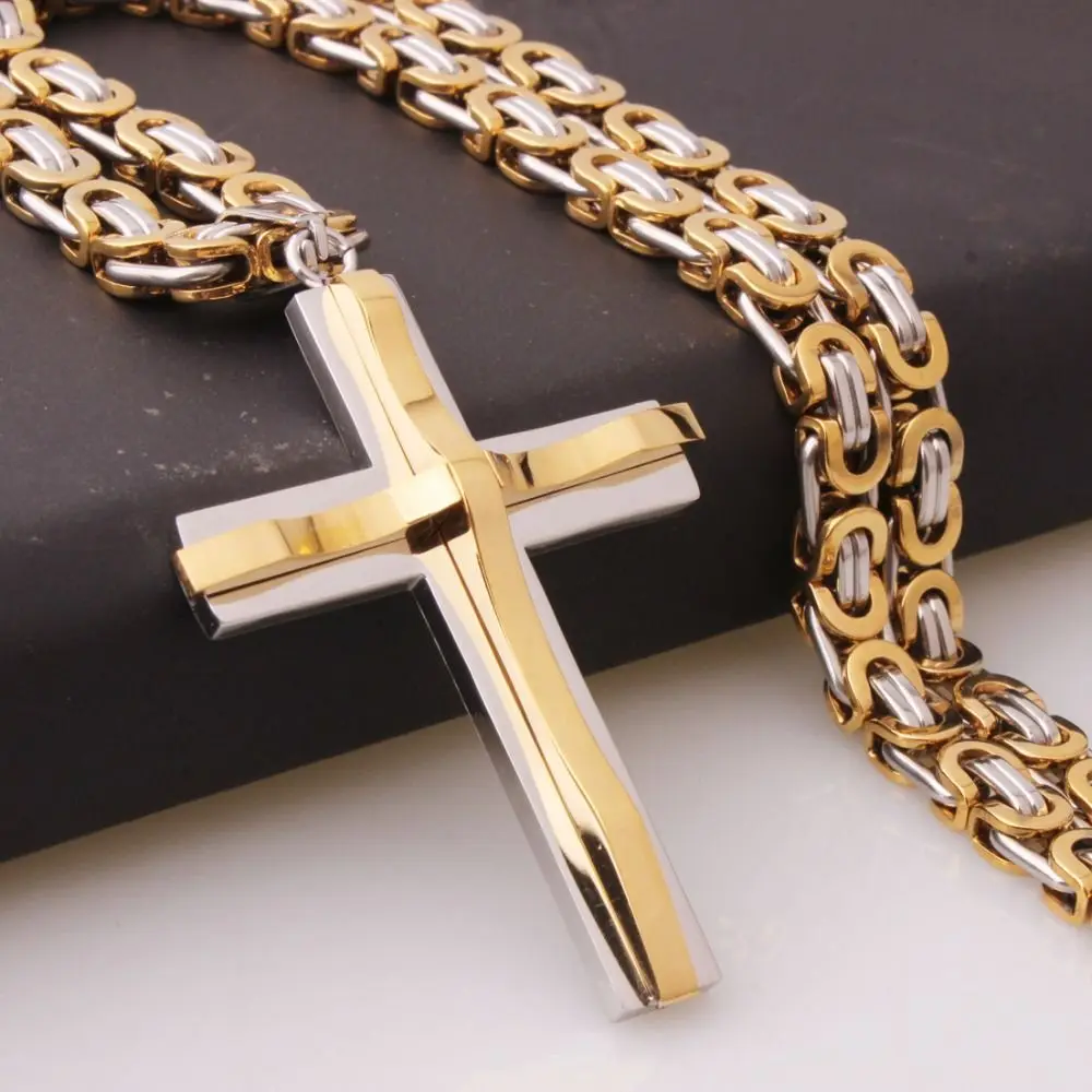 Titanium Steel Cross Necklace Lightweight Retro Catholic Jewelry Accessories Luxury Religious Crucifix Pendant Chain Women
Titanium Steel Cross Necklace Lightweight Retro Catholic Jewelry Accessories Luxury Religious Crucifix Pendant Chain Women