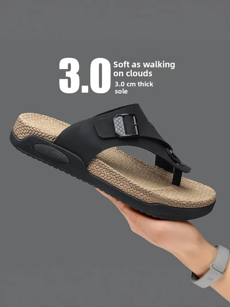 Casual Breathable Men's Sandals Anti-Slip Wear-Resistant Indoor Outdoor Slip-On Thong Slippers Comfortable Woven Toe Post Shoes
Casual Breathable Men's Sandals Anti-Slip Wear-Resistant Indoor Outdoor Slip-On Thong Slippers Comfortable Woven Toe Post Shoes