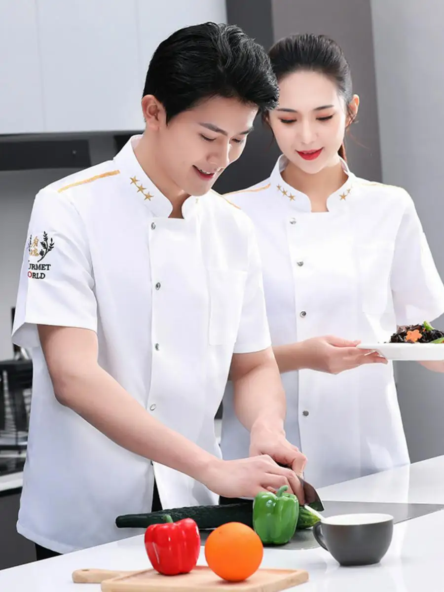 Рабочая форма шеф-повара из ледяного шелка: тонкая, с коротким и длинным рукавом, мужская кухонная одежда, дышащая, влагоотводящая, школьная форма
Рабочая форма шеф-повара из ледяного шелка: тонкая, с коротким и длинным рукавом, мужская кухонная одежда, дышащая, влагоотводящая, школьная форма
