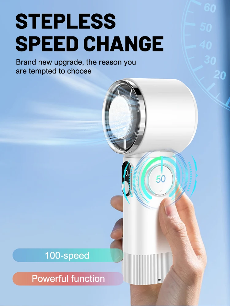 Handheld Ice Compress Fan USB Rechargeable Semiconductor Refrigeration Portable Small Charging Turbo Mini Fan Air Conditioner
Handheld Ice Compress Fan USB Rechargeable Semiconductor Refrigeration Portable Small Charging Turbo Mini Fan Air Conditioner