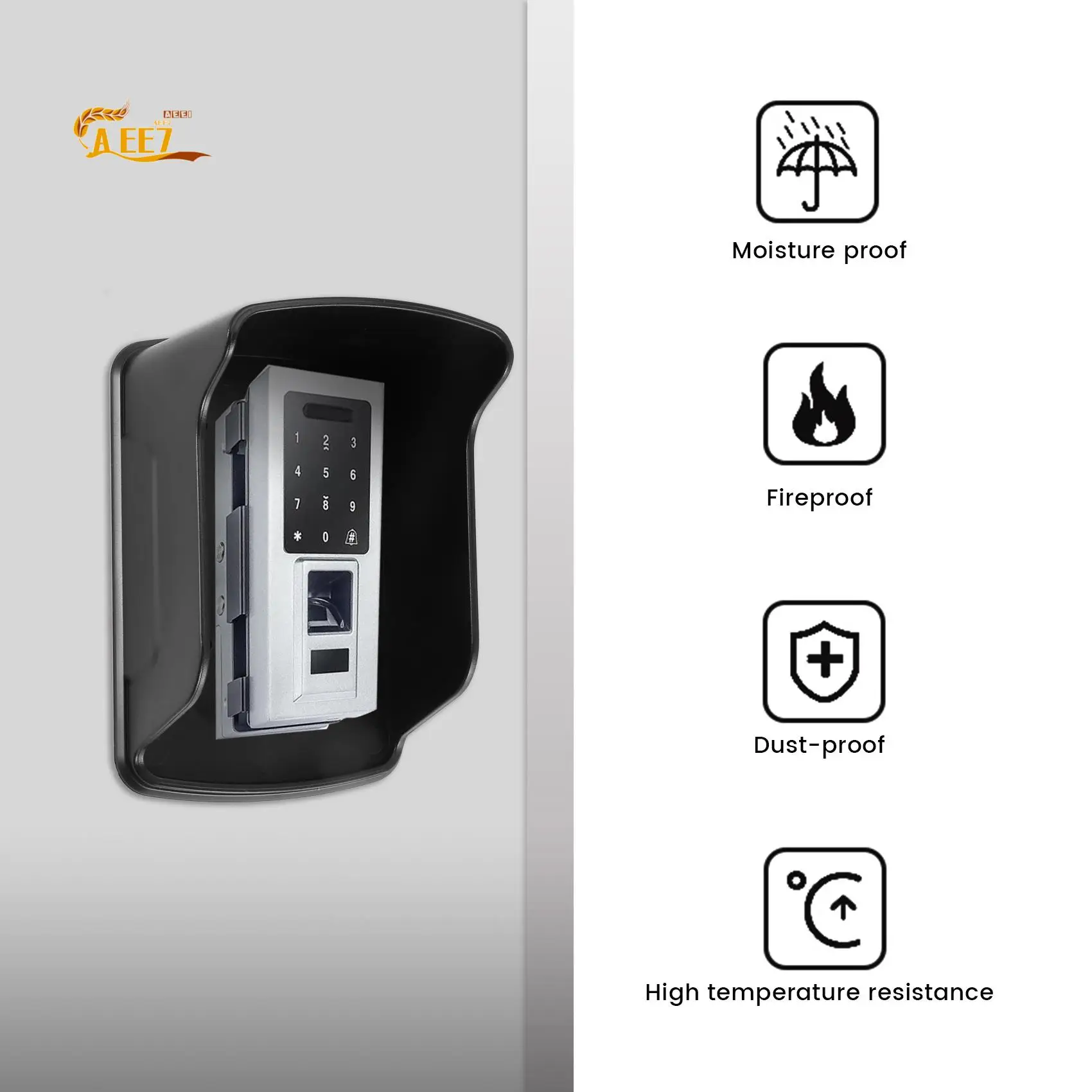 AEE7-Waterproof Cover For RFID Access Control Keypad Fingerprint Access Controller Rainproof Cover Sell Protector Door Lock Secu
AEE7-Waterproof Cover For RFID Access Control Keypad Fingerprint Access Controller Rainproof Cover Sell Protector Door Lock Secu