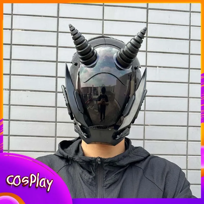Cyber Punk Mask With Horn Cosplay Costumes Mech Warrior Mask Halloween Party Carnival Comic-Con Coser Props Helmet Adult Gift
Cyber Punk Mask With Horn Cosplay Costumes Mech Warrior Mask Halloween Party Carnival Comic-Con Coser Props Helmet Adult Gift