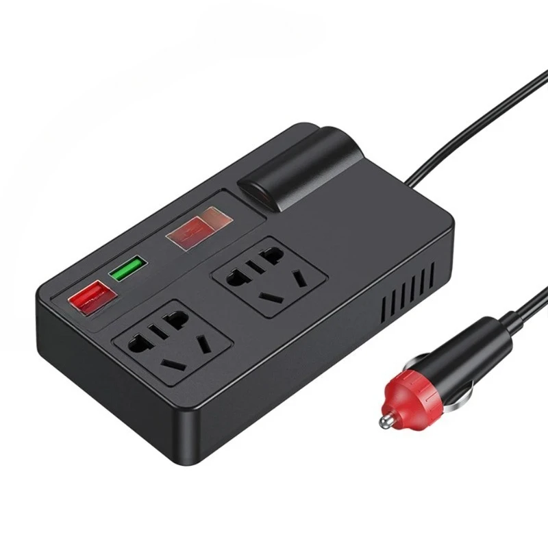 High Power Car Inverter Adapter 200W DC 12V/24V to AC 220V Converter USB/PD/Type-C Chargers Voltage Detection ON/OFF Switch
High Power Car Inverter Adapter 200W DC 12V/24V to AC 220V Converter USB/PD/Type-C Chargers Voltage Detection ON/OFF Switch