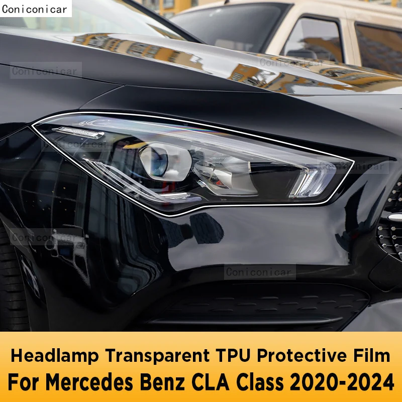 For Mercedes Benz CLA Class 2020-2024 Car Exterior Headlight Anti-scratch Front Lamp Transparent TPU Protective Film
For Mercedes Benz CLA Class 2020-2024 Car Exterior Headlight Anti-scratch Front Lamp Transparent TPU Protective Film