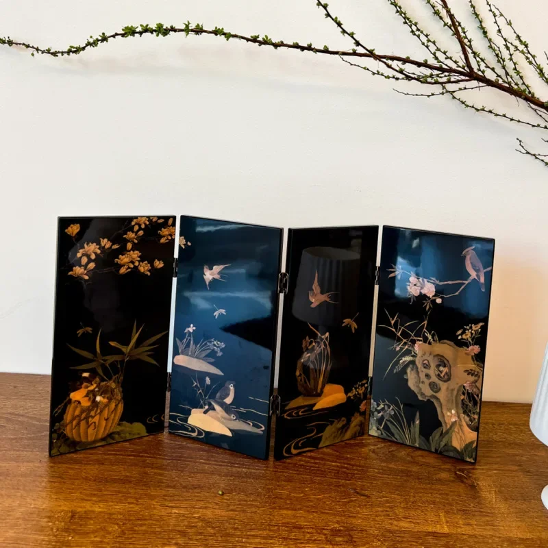 Chinese Style Living Room Folding Decoration Screen Retro Porch Home Ornament Creative Gift Office Accessories
Chinese Style Living Room Folding Decoration Screen Retro Porch Home Ornament Creative Gift Office Accessories