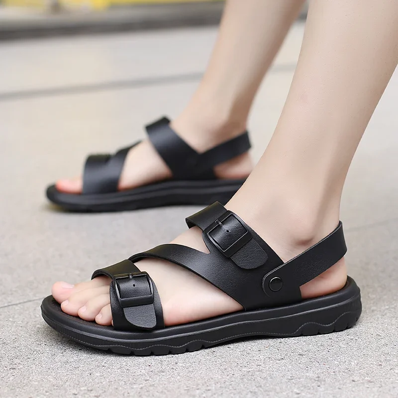 Summer Sandals for Men Outdoor Casual Sport Slippers PU Leather Non-slip Breathable Roman Shoes Beach Flip-Flop Garden Shoes
Summer Sandals for Men Outdoor Casual Sport Slippers PU Leather Non-slip Breathable Roman Shoes Beach Flip-Flop Garden Shoes
