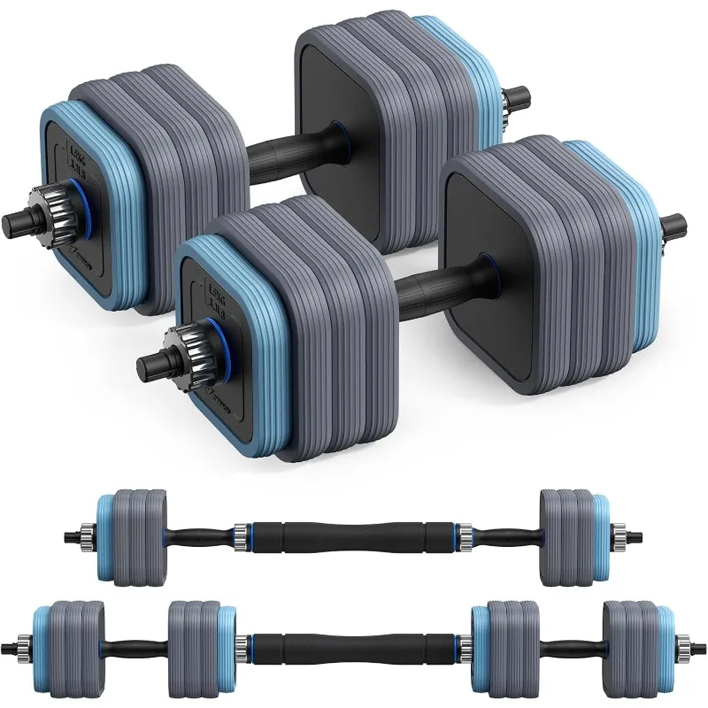 Adjustable Dumbbells Set, MERACH 4 in 1 Hand Weights Dumbbells Set w/ Connector Used as Barbell,Push up Stand,Weight Plate,66lbs
Adjustable Dumbbells Set, MERACH 4 in 1 Hand Weights Dumbbells Set w/ Connector Used as Barbell,Push up Stand,Weight Plate,66lbs