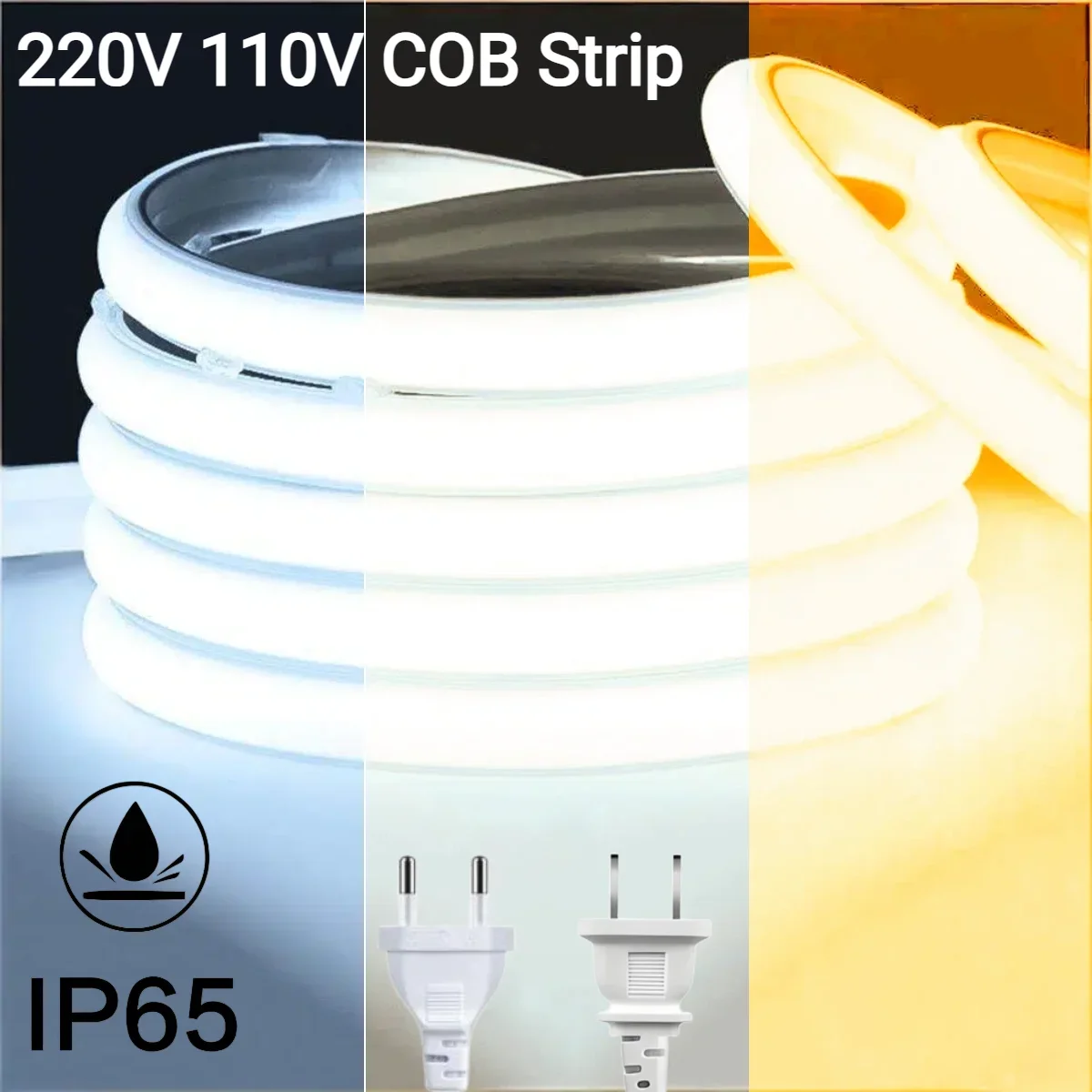 Waterproof Outdoor COB LED Strip Light 220V 110V EU US 288LEDs/M High Bright For Home Garden Billboard Swimming Pool Villa Decor
Waterproof Outdoor COB LED Strip Light 220V 110V EU US 288LEDs/M High Bright For Home Garden Billboard Swimming Pool Villa Decor