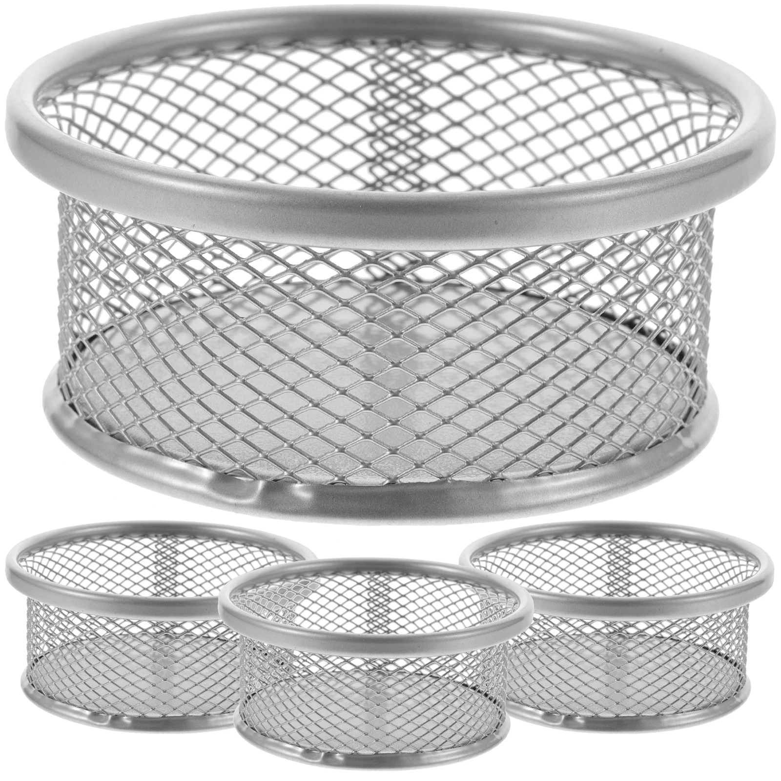 4 Pcs Paper Clip Basket Metal Pen Holder Practical Desk Organiser Paperwork Student
4 Pcs Paper Clip Basket Metal Pen Holder Practical Desk Organiser Paperwork Student