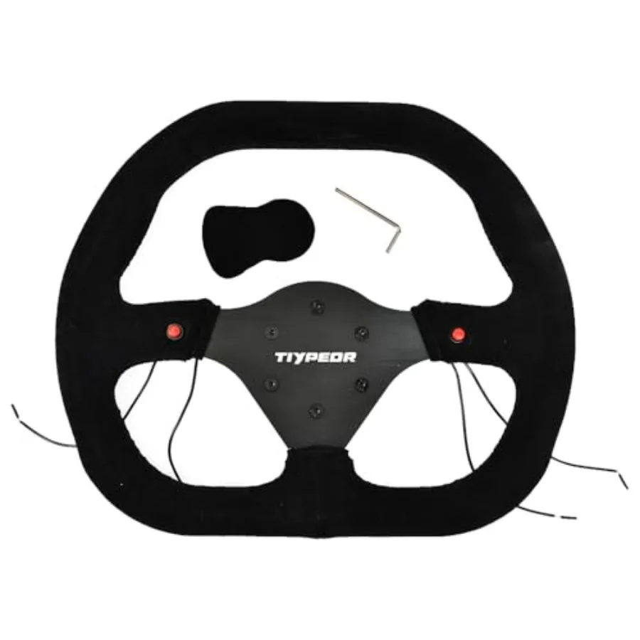 350mm D-Shaped Universal Steering Wheel Suede Rim Non-Perforated Oxidized Bracket Laser Engraved Logo
350mm D-Shaped Universal Steering Wheel Suede Rim Non-Perforated Oxidized Bracket Laser Engraved Logo