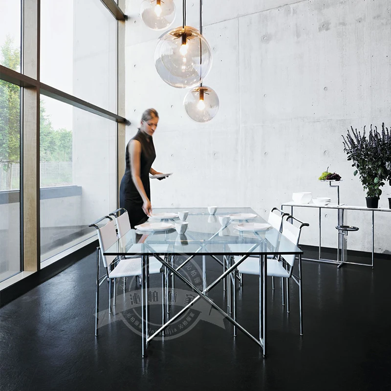 Stainless steel conference table, light luxury and minimalist, modern home living transparent workbench,
Stainless steel conference table, light luxury and minimalist, modern home living transparent workbench,