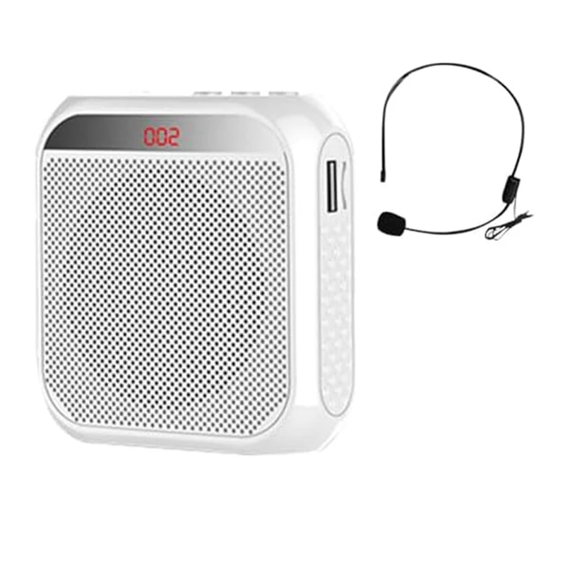 Portable Voice Amplifier Megaphone Mini Audio Speaker With Microphone Rechargeable Loudspeaker For Teachers White Durable
Portable Voice Amplifier Megaphone Mini Audio Speaker With Microphone Rechargeable Loudspeaker For Teachers White Durable