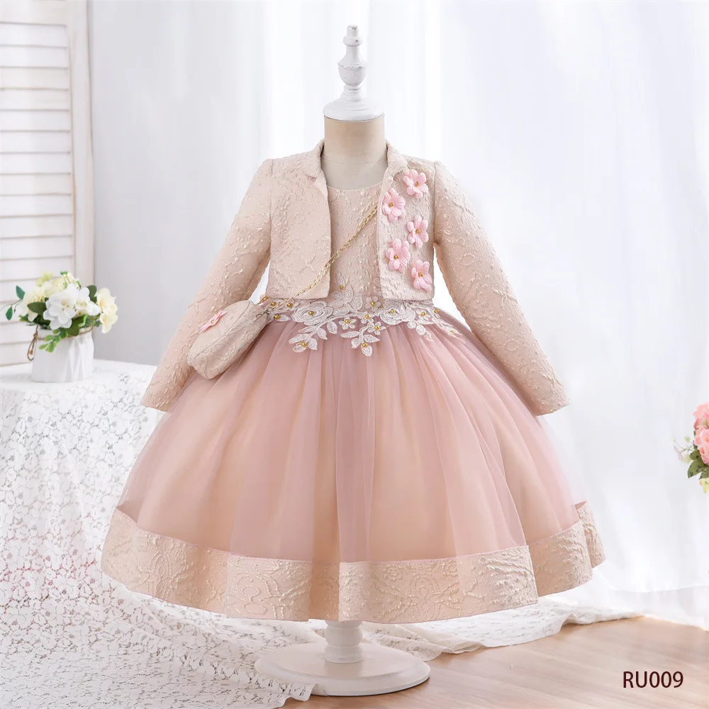 3pcs/set Puffy Dress For Girls Jacquard Pattern Tulle Patchwork Children Clothing 3D Appliques Casual Birthday Princess Dresses
3pcs/set Puffy Dress For Girls Jacquard Pattern Tulle Patchwork Children Clothing 3D Appliques Casual Birthday Princess Dresses