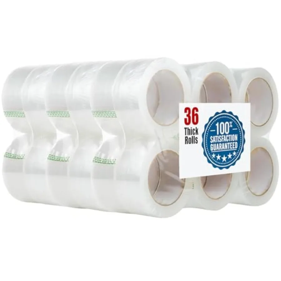 2 Inch x 110 Yards Packing Tape 36 Rolls,Clear Shipping Tape for Boxes, Strong Adhesive for Packaging, Sealing, Moving, Storage
2 Inch x 110 Yards Packing Tape 36 Rolls,Clear Shipping Tape for Boxes, Strong Adhesive for Packaging, Sealing, Moving, Storage