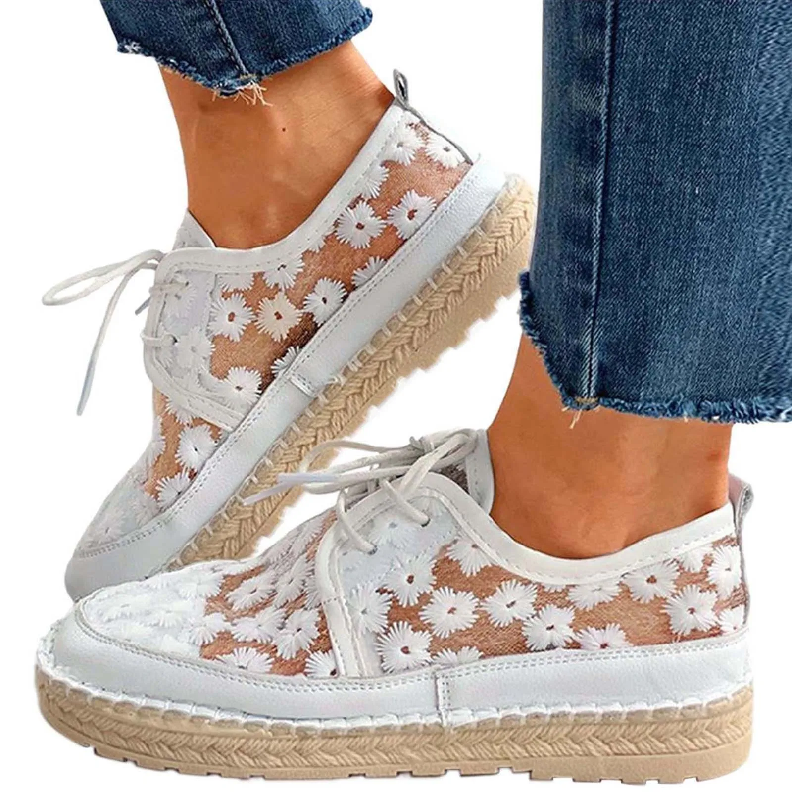 2024 Summer Comfortable Loafers Women's Retro Mesh Breathable Flat Casual Shoes Hollow Embroidery Lace Up Thick Sole Sneakers
2024 Summer Comfortable Loafers Women's Retro Mesh Breathable Flat Casual Shoes Hollow Embroidery Lace Up Thick Sole Sneakers