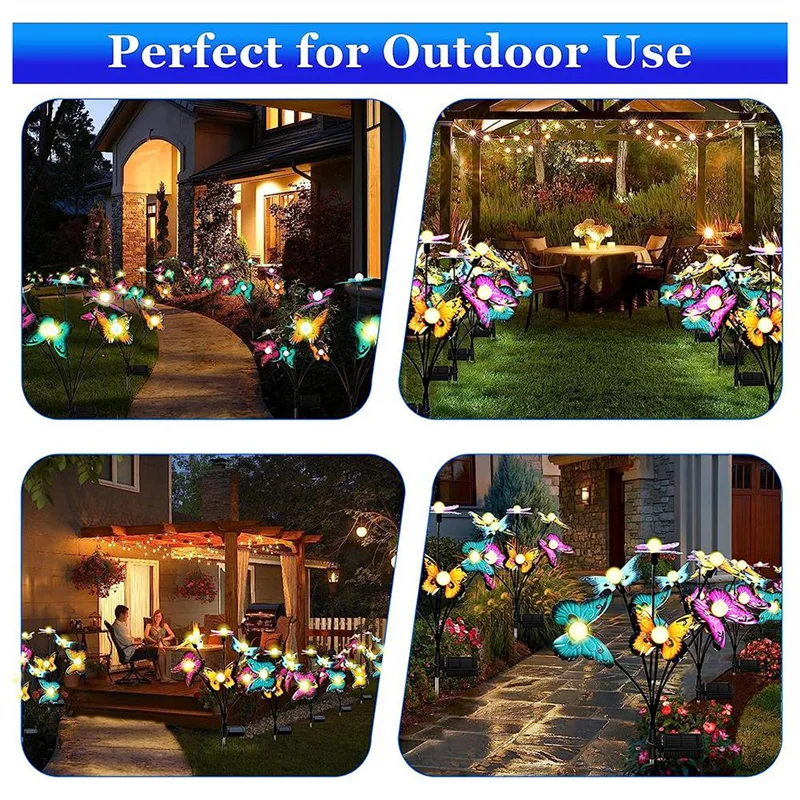 NHG-d4PCS Solar Garden Lights Solar Swaying Light, 6LED Sway By Wind, Outdoor Lights for Yard Patio Decoration Warm
NHG-d4PCS Solar Garden Lights Solar Swaying Light, 6LED Sway By Wind, Outdoor Lights for Yard Patio Decoration Warm