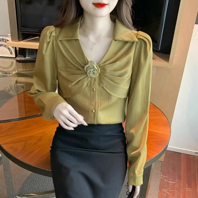 Chiffon Shirts & Blouses For Women Button Up Basic Cute And Elegant Korean Popular Clothes Cool Fashion 2025 New Solid Woman Top
Chiffon Shirts & Blouses For Women Button Up Basic Cute And Elegant Korean Popular Clothes Cool Fashion 2025 New Solid Woman Top