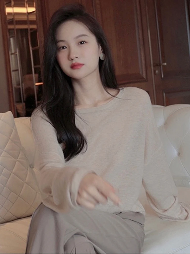 Ele винтажный трикотаж для похудения, свободный крой, легкий длинный све, женский модный весенний одяг, повседневный шикарный сле
Ele винтажный трикотаж для похудения, свободный крой, легкий длинный све, женский модный весенний одяг, повседневный шикарный сле