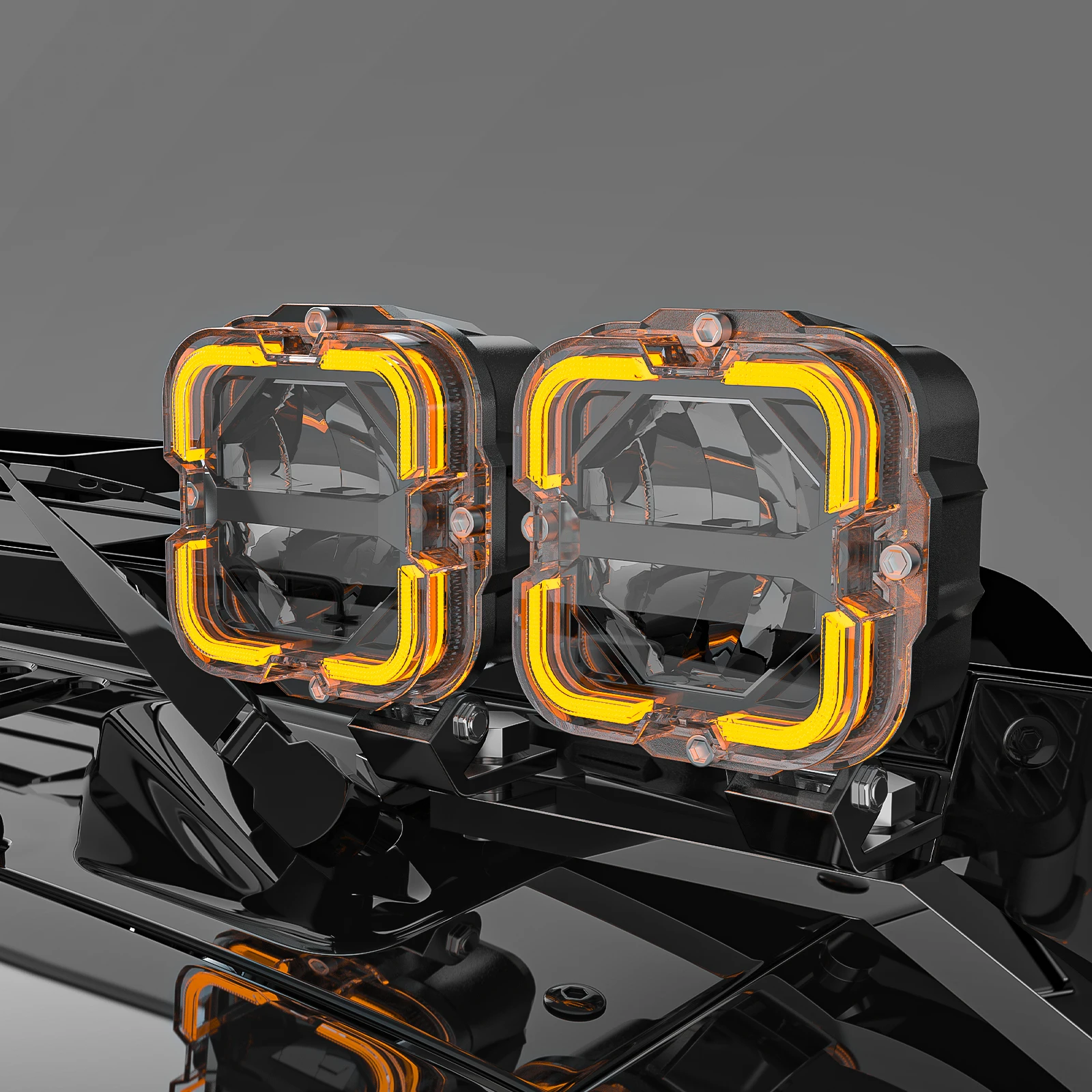 4Inch Patent Dual Color 6000k Car Light Square Edge Bar Flashing Auto Amber DRL LED Work Fog Offroad LED Driving Lights
4Inch Patent Dual Color 6000k Car Light Square Edge Bar Flashing Auto Amber DRL LED Work Fog Offroad LED Driving Lights