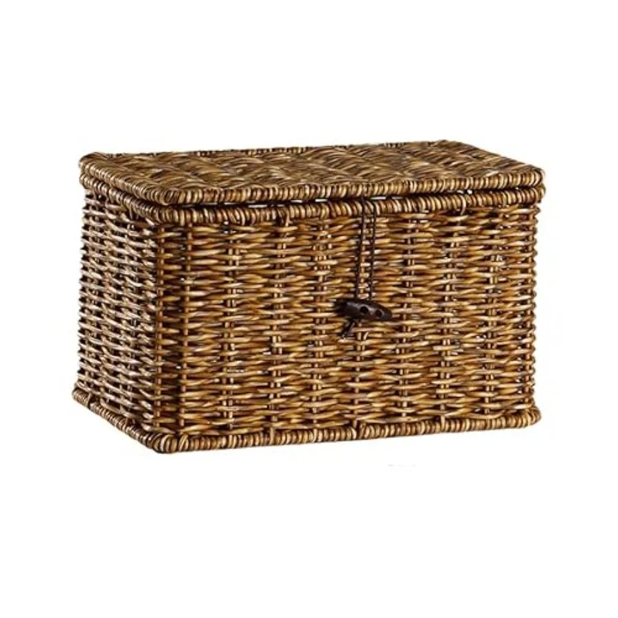 Storage Baskets Boxs Imitation Rattan With Lid Bedroom Storage In-Wardrobe Laundry Basket D, M
Storage Baskets Boxs Imitation Rattan With Lid Bedroom Storage In-Wardrobe Laundry Basket D, M