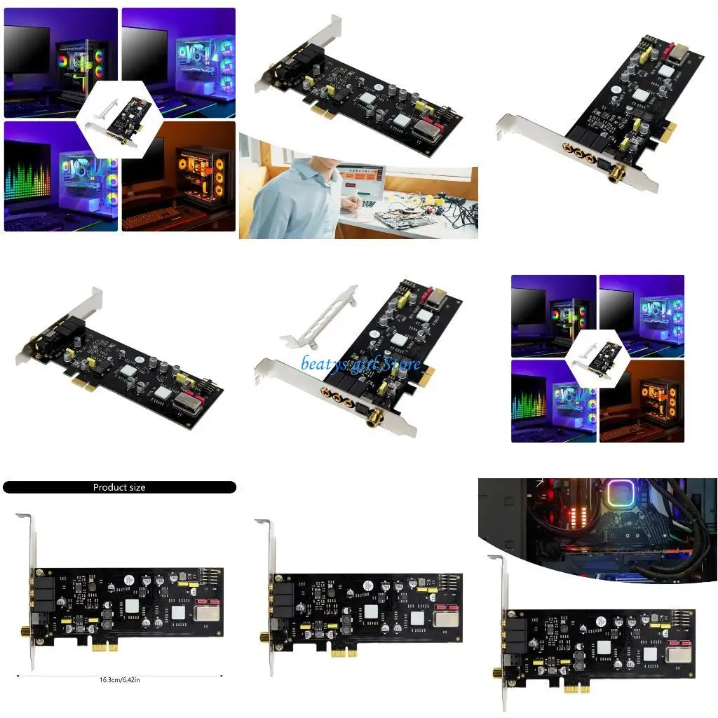 C7AB PCIE Sound Card Stereo Desktop Sound Card Stereo PCIe ST113 SSS1700 Card
C7AB PCIE Sound Card Stereo Desktop Sound Card Stereo PCIe ST113 SSS1700 Card
