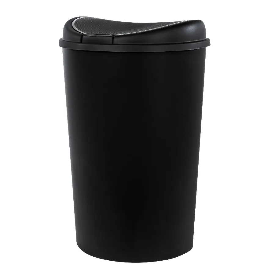 Kitchen Trash Can, 12.8 Gallon Plastic Touch Top Garbage Bin with Push Button Lid, Black
Kitchen Trash Can, 12.8 Gallon Plastic Touch Top Garbage Bin with Push Button Lid, Black