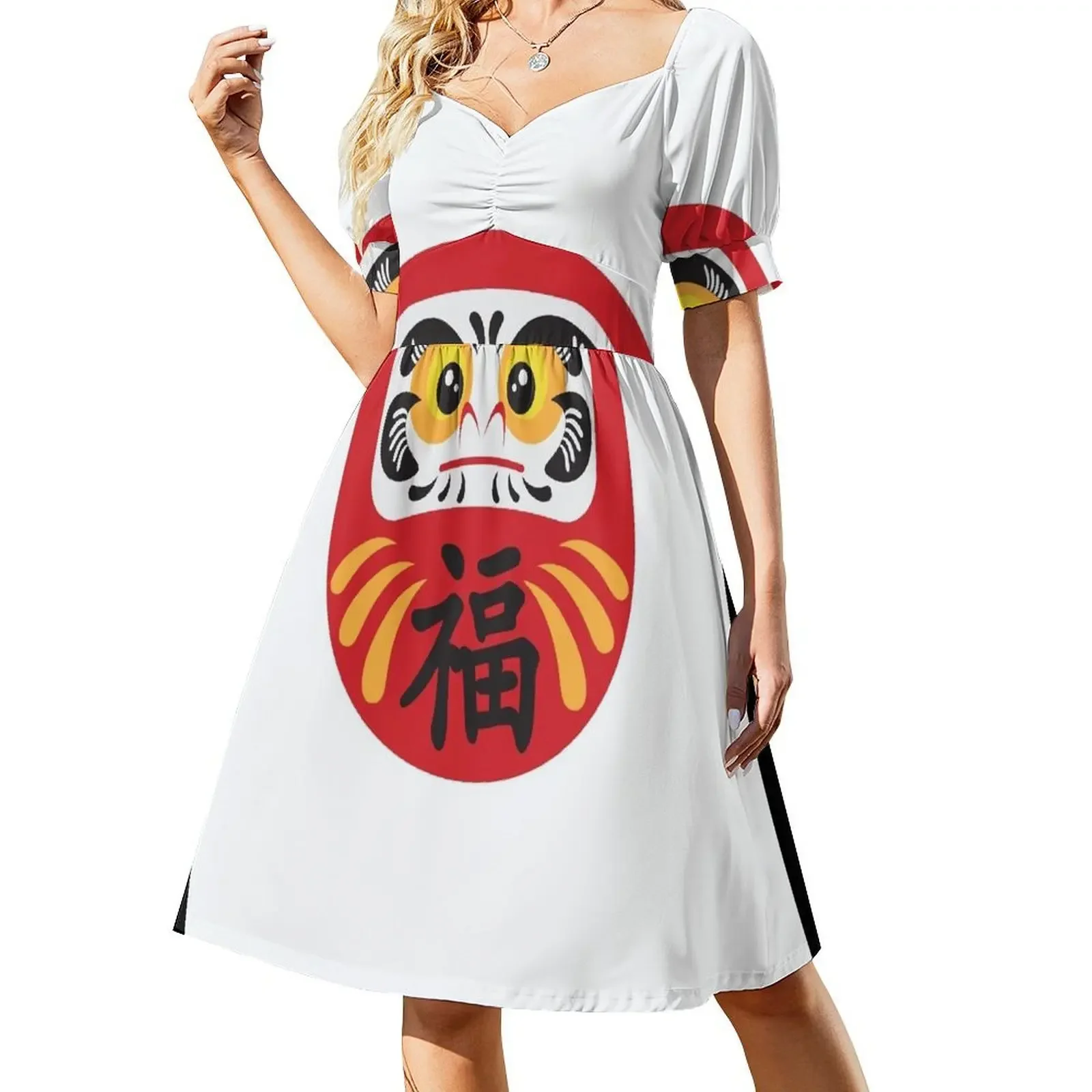 Japanese Daruma Doll Illustration Short-Sleeved Dress luxury evening dresses 2025 birthday dresses for women Dress
Japanese Daruma Doll Illustration Short-Sleeved Dress luxury evening dresses 2025 birthday dresses for women Dress