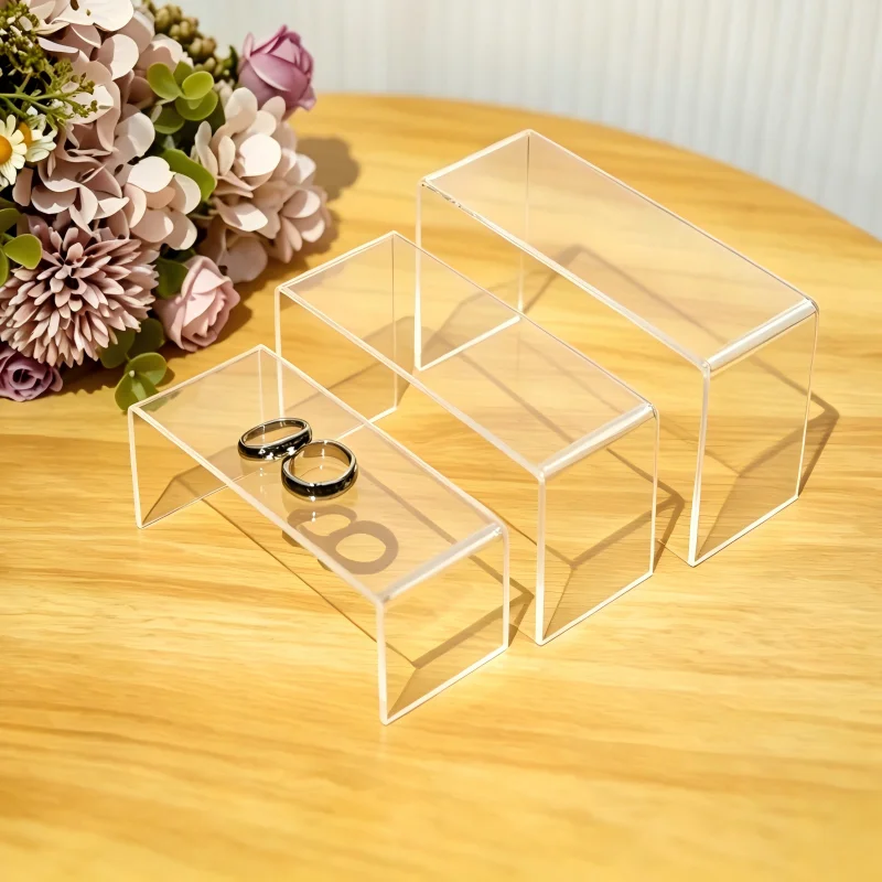 3/6/9Pcs Clear Acrylic Display Stand U-Shape Tiered Shelf for Blind Box Jewelry Cupcake Dessert Storage Organizer
3/6/9Pcs Clear Acrylic Display Stand U-Shape Tiered Shelf for Blind Box Jewelry Cupcake Dessert Storage Organizer