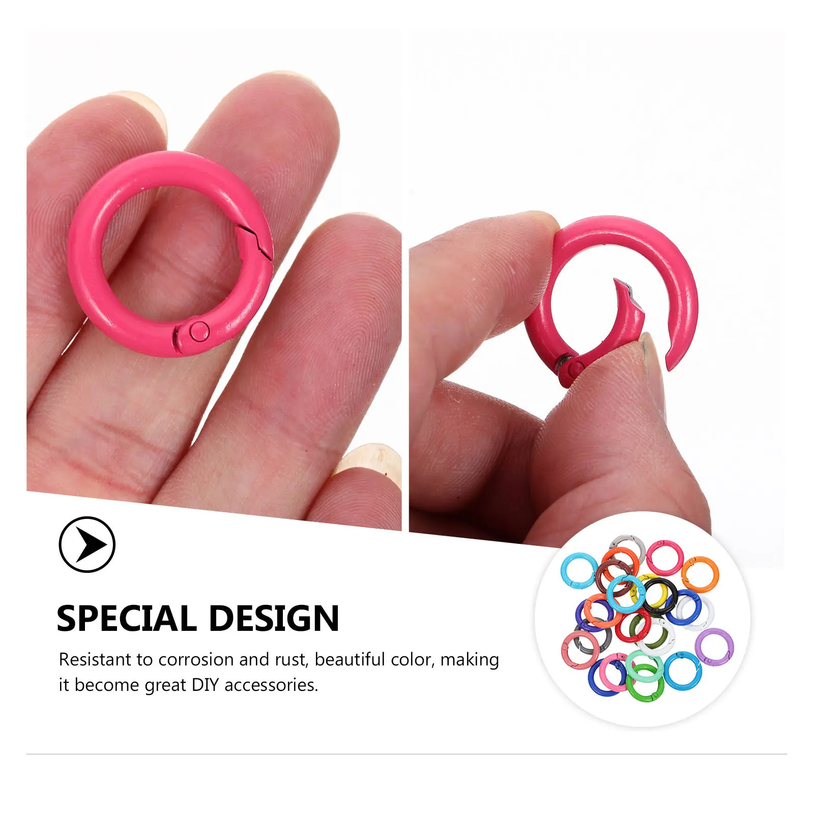 24pcs Metal Spring Buckles Round Snap Buckles For Diy Bag Keychain Luggage Harness Accessories Iron Carabiner Rings
24pcs Metal Spring Buckles Round Snap Buckles For Diy Bag Keychain Luggage Harness Accessories Iron Carabiner Rings