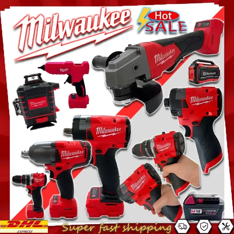 Milwaukee Tools Such as Rangefinders, Angle Grinders, Electric Wrenches, Drills, Blowers, and Impact Wrenches For 18V Battery
Milwaukee Tools Such as Rangefinders, Angle Grinders, Electric Wrenches, Drills, Blowers, and Impact Wrenches For 18V Battery